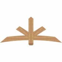 72"W x 30"H x 3 1/2"D x 5 1/2"F, 10/12 Pitch, Alberta Smooth Timber Gable Bracket, Western Red Cedar