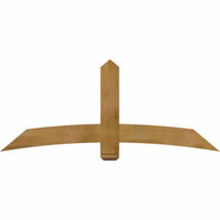 72"W x 30"H x 04"D x 6"F, 10/12 Pitch, Bellingham Rough Sawn Timber Gable Bracket, Western Red Cedar