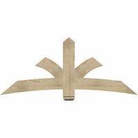 72"W x 30"H x 04"D x 6"F, 10/12 Pitch, Davenport Rough Sawn Timber Gable Bracket, Douglas Fir