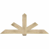 72"W x 30"H x 04"D x 6"F, 10/12 Pitch, Kennewick Rough Sawn Timber Gable Bracket, Douglas Fir