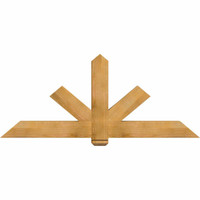 72"W x 30"H x 04"D x 6"F, 10/12 Pitch, Kennewick Rough Sawn Timber Gable Bracket, Western Red Cedar