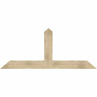 72"W x 30"H x 04"D x 6"F, 10/12 Pitch, Portland Rough Sawn Timber Gable Bracket, Douglas Fir