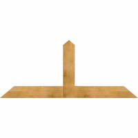 72"W x 30"H x 04"D x 6"F, 10/12 Pitch, Portland Rough Sawn Timber Gable Bracket, Western Red Cedar