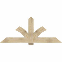 72"W x 30"H x 04"D x 6"F, 10/12 Pitch, Redmond Rough Sawn Timber Gable Bracket, Douglas Fir
