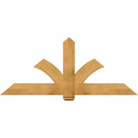 72"W x 30"H x 04"D x 6"F, 10/12 Pitch, Redmond Rough Sawn Timber Gable Bracket, Western Red Cedar