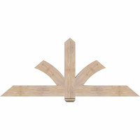 72"W x 30"H x 3 1/2"D x 5 1/2"F, 10/12 Pitch, Redmond Smooth Timber Gable Bracket, Douglas Fir