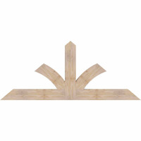 72"W x 30"H x 3 1/2"D x 5 1/2"F, 10/12 Pitch, Richland Smooth Timber Gable Bracket, Douglas Fir