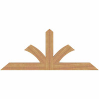 72"W x 30"H x 3 1/2"D x 5 1/2"F, 10/12 Pitch, Richland Smooth Timber Gable Bracket, Western Red Cedar