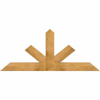 72"W x 30"H x 04"D x 6"F, 10/12 Pitch, Saratoga Rough Sawn Timber Gable Bracket, Western Red Cedar