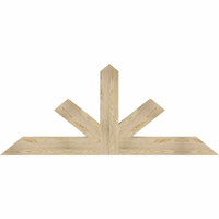 72"W x 30"H x 04"D x 6"F, 10/12 Pitch, Saratoga Rough Sawn Timber Gable Bracket, Douglas Fir