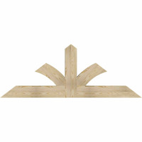 72"W x 27"H x 04"D x 6"F, 09/12 Pitch, Richland Rough Sawn Timber Gable Bracket, Douglas Fir
