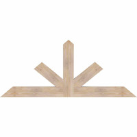 72"W x 30"H x 3 1/2"D x 5 1/2"F, 10/12 Pitch, Saratoga Smooth Timber Gable Bracket, Douglas Fir