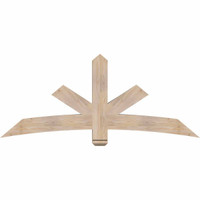 72"W x 30"H x 5 1/2"D x 5 1/2"F, 10/12 Pitch, Alberta Smooth Timber Gable Bracket, Douglas Fir