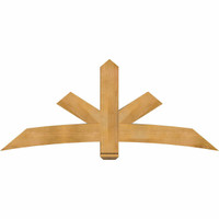 72"W x 30"H x 06"D x 6"F, 10/12 Pitch, Alberta Rough Sawn Timber Gable Bracket, Western Red Cedar
