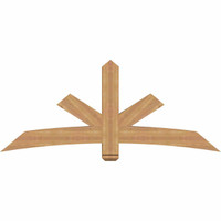 72"W x 30"H x 5 1/2"D x 5 1/2"F, 10/12 Pitch, Alberta Smooth Timber Gable Bracket, Western Red Cedar