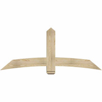 72"W x 30"H x 06"D x 6"F, 10/12 Pitch, Bellingham Rough Sawn Timber Gable Bracket, Douglas Fir