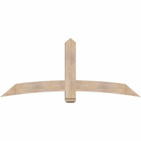 72"W x 30"H x 5 1/2"D x 5 1/2"F, 10/12 Pitch, Bellingham Smooth Timber Gable Bracket, Douglas Fir