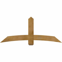 72"W x 30"H x 06"D x 6"F, 10/12 Pitch, Bellingham Rough Sawn Timber Gable Bracket, Western Red Cedar