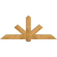 72"W x 30"H x 06"D x 6"F, 10/12 Pitch, Kennewick Rough Sawn Timber Gable Bracket, Western Red Cedar