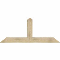 72"W x 30"H x 06"D x 6"F, 10/12 Pitch, Portland Rough Sawn Timber Gable Bracket, Douglas Fir