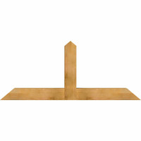 72"W x 30"H x 06"D x 6"F, 10/12 Pitch, Portland Rough Sawn Timber Gable Bracket, Western Red Cedar