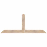 72"W x 30"H x 5 1/2"D x 5 1/2"F, 10/12 Pitch, Portland Smooth Timber Gable Bracket, Douglas Fir