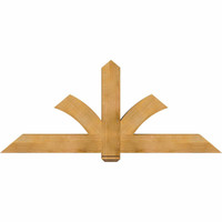 72"W x 30"H x 06"D x 6"F, 10/12 Pitch, Redmond Rough Sawn Timber Gable Bracket, Western Red Cedar