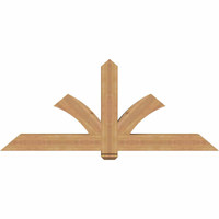 72"W x 30"H x 5 1/2"D x 5 1/2"F, 10/12 Pitch, Redmond Smooth Timber Gable Bracket, Western Red Cedar