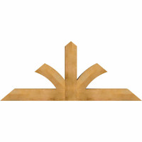 72"W x 30"H x 06"D x 6"F, 10/12 Pitch, Richland Rough Sawn Timber Gable Bracket, Western Red Cedar