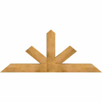 72"W x 30"H x 06"D x 6"F, 10/12 Pitch, Saratoga Rough Sawn Timber Gable Bracket, Western Red Cedar