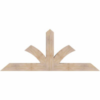 72"W x 30"H x 5 1/2"D x 5 1/2"F, 10/12 Pitch, Richland Smooth Timber Gable Bracket, Douglas Fir