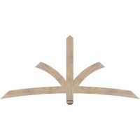 72"W x 33"H x 3 1/2"D x 3 1/2"F, 11/12 Pitch, Davenport Smooth Timber Gable Bracket, Douglas Fir