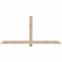 72"W x 33"H x 3 1/2"D x 3 1/2"F, 11/12 Pitch, Eugene Smooth Timber Gable Bracket, Douglas Fir