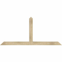 72"W x 33"H x 04"D x 4"F, 11/12 Pitch, Portland Rough Sawn Timber Gable Bracket, Douglas Fir