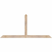 72"W x 33"H x 3 1/2"D x 3 1/2"F, 11/12 Pitch, Portland Smooth Timber Gable Bracket, Douglas Fir