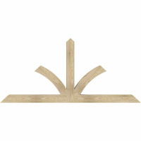 72"W x 33"H x 04"D x 4"F, 11/12 Pitch, Richland Rough Sawn Timber Gable Bracket, Douglas Fir