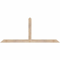 72"W x 30"H x 3 1/2"D x 3 1/2"F, 10/12 Pitch, Portland Smooth Timber Gable Bracket, Douglas Fir