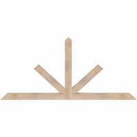 72"W x 33"H x 3 1/2"D x 3 1/2"F, 11/12 Pitch, Saratoga Smooth Timber Gable Bracket, Douglas Fir