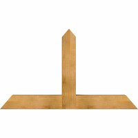 60"W x 35"H x 06"D x 6"F, 14/12 Pitch, Portland Rough Sawn Timber Gable Bracket, Western Red Cedar