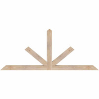 72"W x 30"H x 3 1/2"D x 3 1/2"F, 10/12 Pitch, Saratoga Smooth Timber Gable Bracket, Douglas Fir