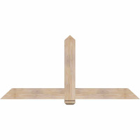 72"W x 33"H x 3 1/2"D x 5 1/2"F, 11/12 Pitch, Eugene Smooth Timber Gable Bracket, Douglas Fir