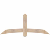72"W x 30"H x 3 1/2"D x 5 1/2"F, 10/12 Pitch, Bellingham Smooth Timber Gable Bracket, Douglas Fir