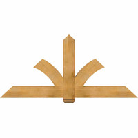72"W x 33"H x 04"D x 6"F, 11/12 Pitch, Redmond Rough Sawn Timber Gable Bracket, Western Red Cedar