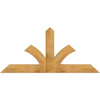 72"W x 33"H x 04"D x 6"F, 11/12 Pitch, Richland Rough Sawn Timber Gable Bracket, Western Red Cedar