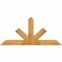 72"W x 33"H x 04"D x 6"F, 11/12 Pitch, Saratoga Rough Sawn Timber Gable Bracket, Western Red Cedar