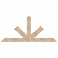 72"W x 33"H x 3 1/2"D x 5 1/2"F, 11/12 Pitch, Saratoga Smooth Timber Gable Bracket, Douglas Fir