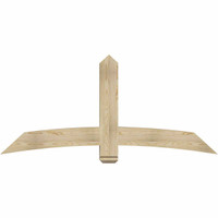 72"W x 33"H x 06"D x 6"F, 11/12 Pitch, Bellingham Rough Sawn Timber Gable Bracket, Douglas Fir