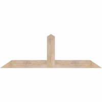 72"W x 24"H x 3 1/2"D x 5 1/2"F, 08/12 Pitch, Portland Smooth Timber Gable Bracket, Douglas Fir