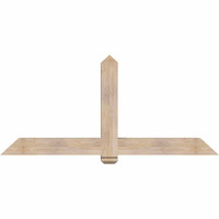 72"W x 33"H x 5 1/2"D x 5 1/2"F, 11/12 Pitch, Eugene Smooth Timber Gable Bracket, Douglas Fir