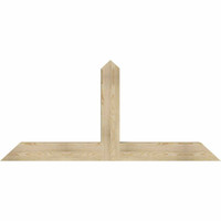 72"W x 33"H x 06"D x 6"F, 11/12 Pitch, Portland Rough Sawn Timber Gable Bracket, Douglas Fir